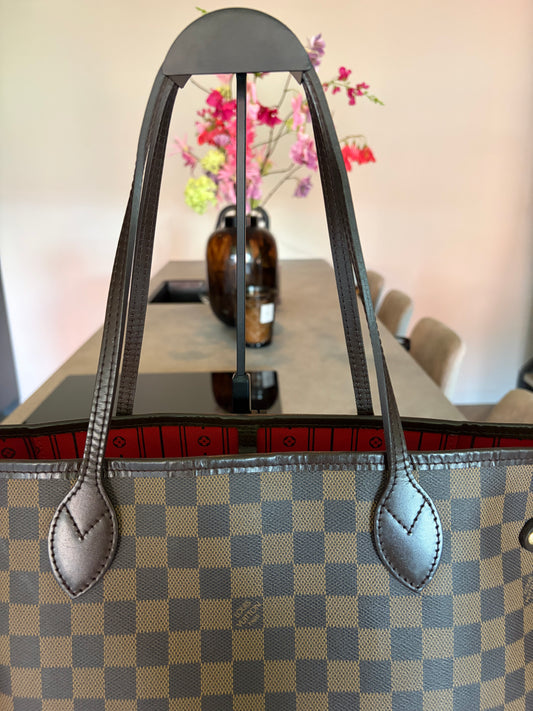 Louis Vuitton Neverfull MM Damier Ebene, side view