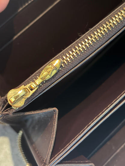 Louis Vuitton Zippy Wallet burgundy Vernis, detail view 10