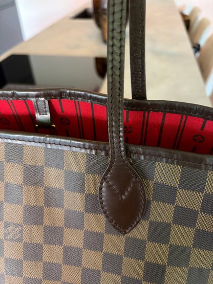 Louis Vuitton Neverfull MM Damier Ebene, detail view 10