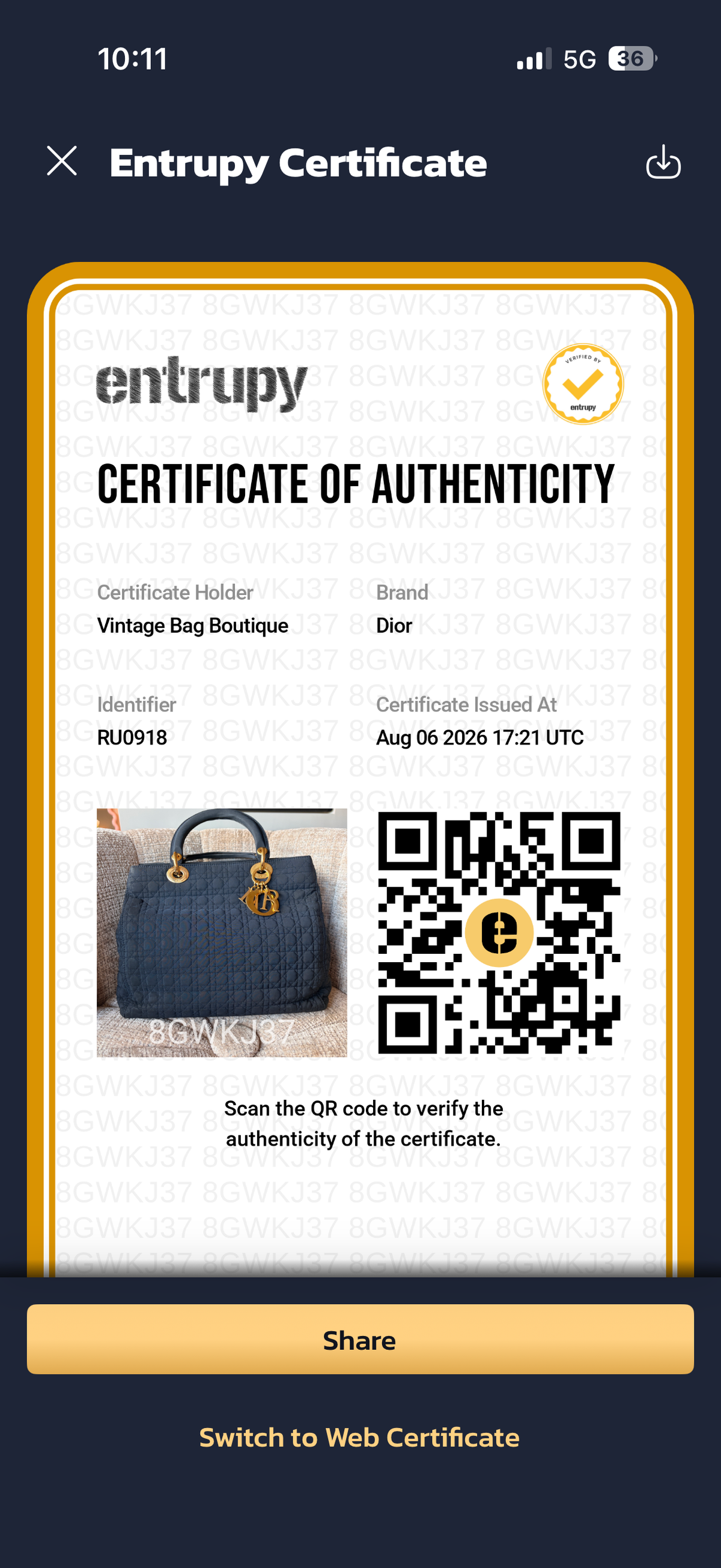 Christian Dior Canage Handbag