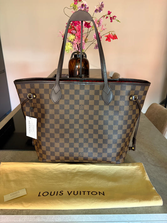 Louis Vuitton Neverfull MM Damier Ebene, front view
