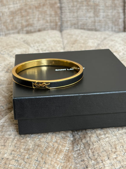 Yves Saint Laurent bangle bracelet, back view