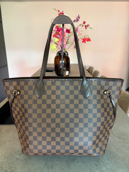 Louis Vuitton Neverfull MM Damier Ebene, front view