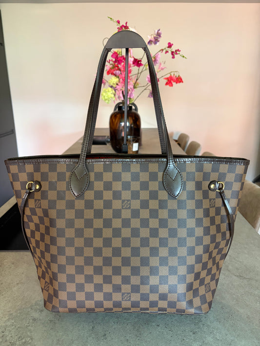 Louis Vuitton Neverfull MM Damier Ebene, front view
