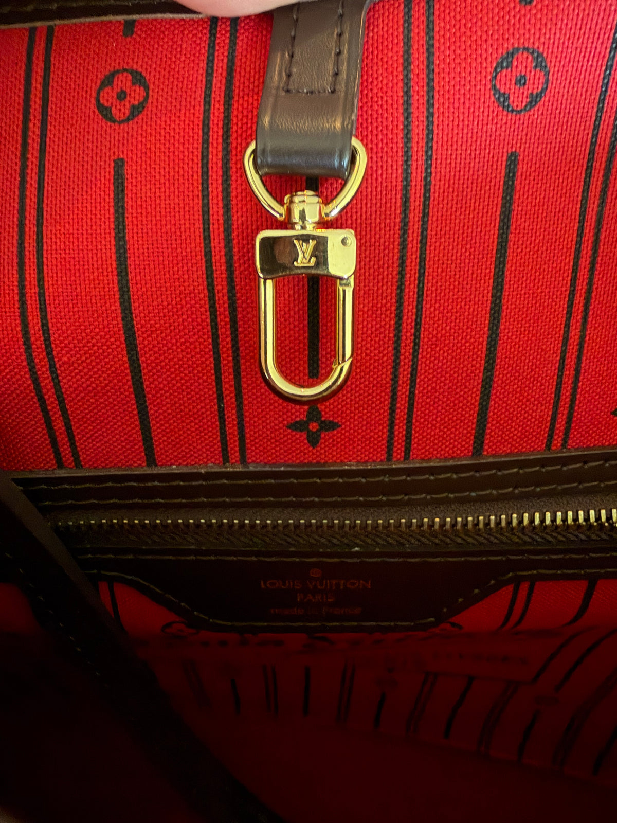 Louis Vuitton Neverfull MM Damier Ebene, detail view 16
