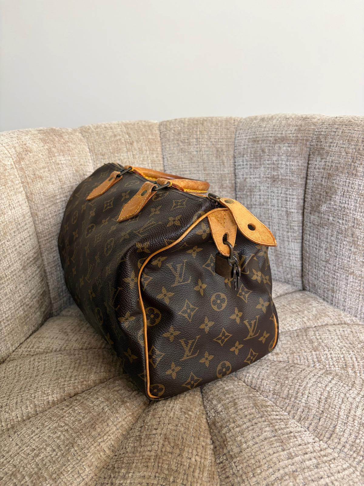 Louis Vuitton Speedy 30 Monogram canvas, back view
